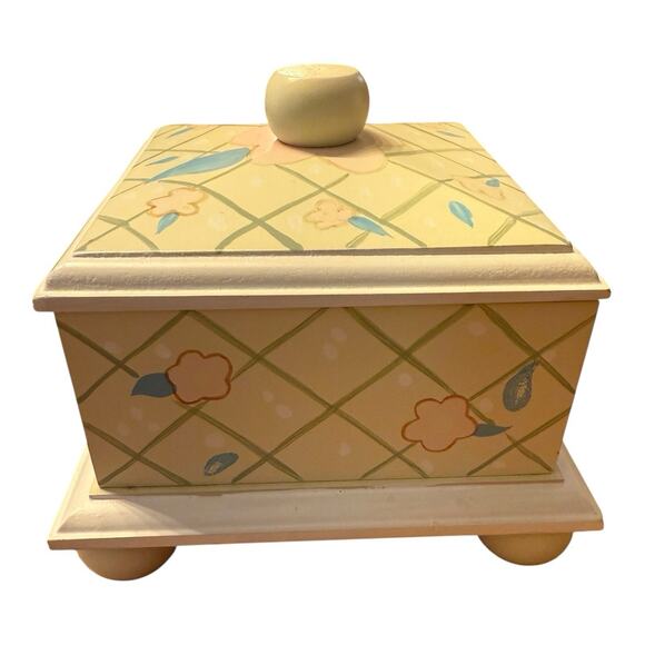 RARE Vintage Decoline New York Hand Made Hand Painted Trinket Box Exclusive! - Picture 3 of 12